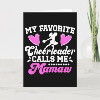Favorit Cheerleader Kallar Mig Mamaw Cheer Mamaw M Kort