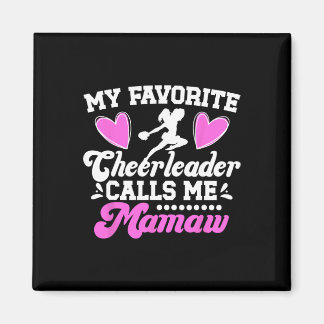Favorit Cheerleader Kallar Mig Mamaw Cheer Mamaw M Magnet