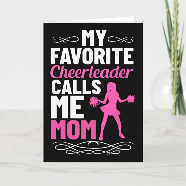 Favorit Cheerleader Kallar Mig Mamma Cheerleading  Kort (Framsida)