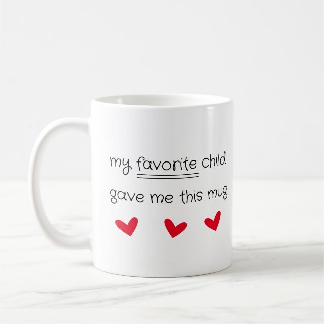 Favorit Child Cute Mors dag Gift Coffee Mugg (Vänster)
