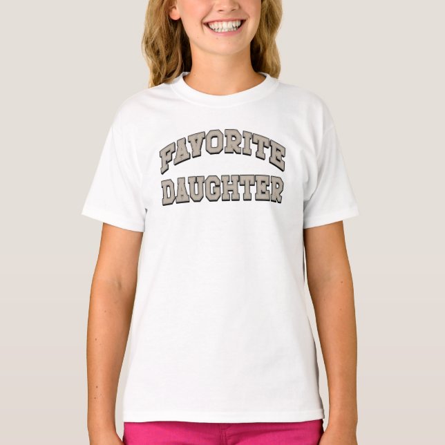 Favorit Dotter Rolig, favorit dotter t-shirt, T Shirt (Framsida)