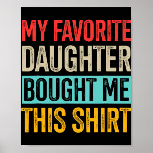 Favorit Dotter Vintage För Retro Pappa Fars Dag Poster