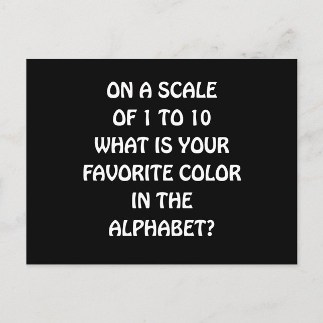 Favorit- färgalfabet vykort (Framsida)