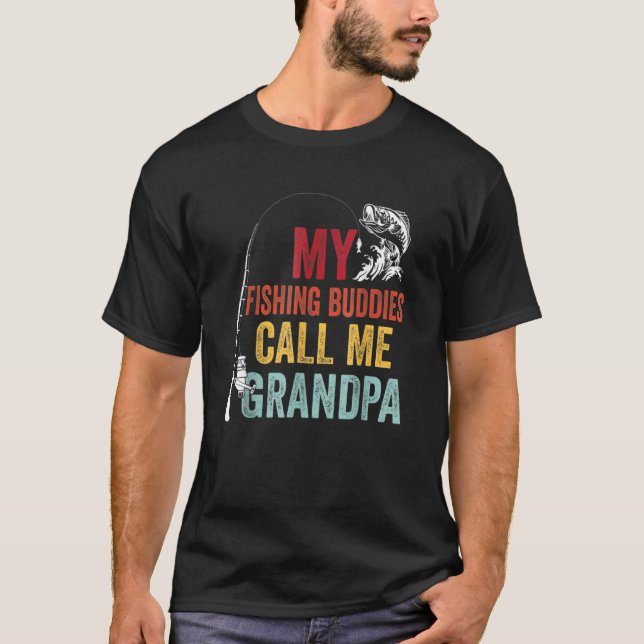Favorit Fiskebuddies Ring Farfar Fiskaren Fa T Shirt (Framsida)