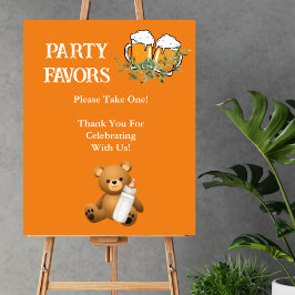 Favorit för fest Take One en baby är på väg tema Poster