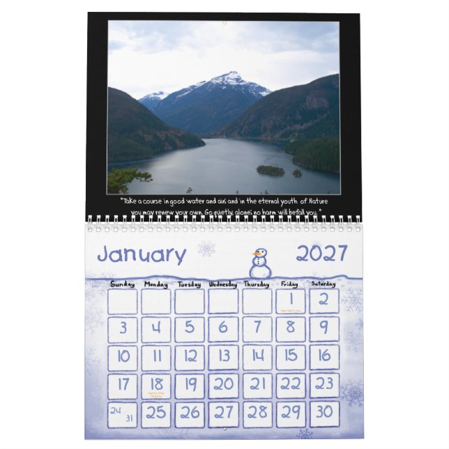 Favorit- John Muir Quotations Kalender (Jan 2027)