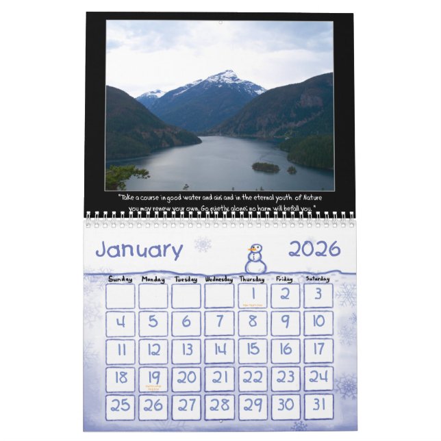 Favorit- John Muir Quotations Kalender (Jan 2026)