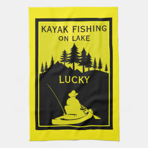 Favorit Kanot Sjö Och Flod Fiske Kökshandduk
