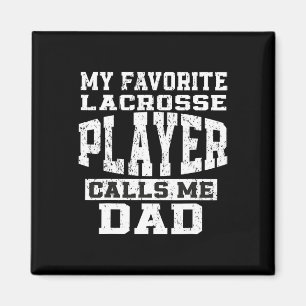 Favorit Lacrosse Spelare Kallar Mig Pappa Faders D Magnet