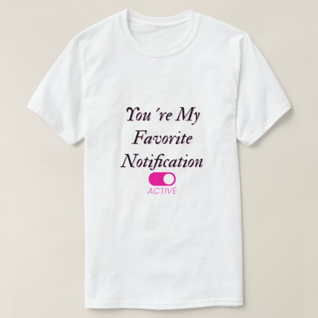 Favorit notis t-shirt (Design framsida)