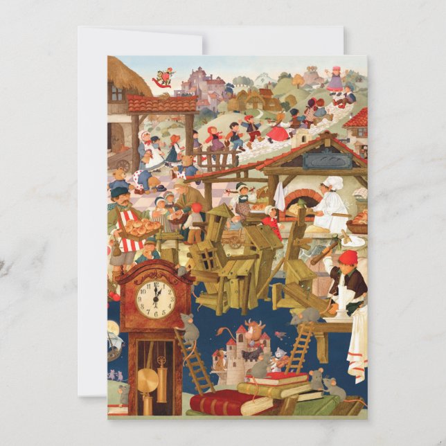 Favorit Nursery Rhymes Inbjudningar (Framsida)