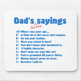 Favorit- ordmousepad för pappor musmatta