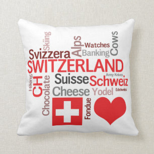 Favorit- schweiziska saker - jag älskar Schweitz Kudde
