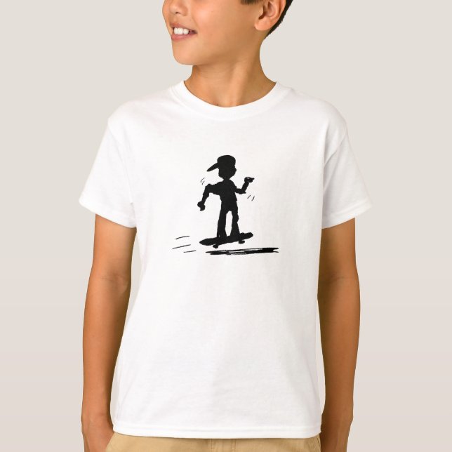 favorit Skateboard Skater Boy Tee Shirt - (Framsida)