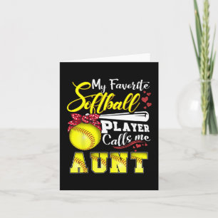 Favorit Softbollspelare Kallar Mig Aunt Tee Mors D Kort