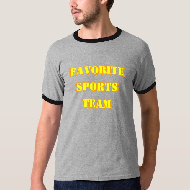 Favorit- sportlagskjorta tee shirt (Framsida)