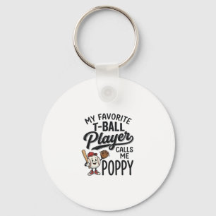 Favorit T-Ball Spelare Kallar Mig Poppy Tröja Desi Nyckelring