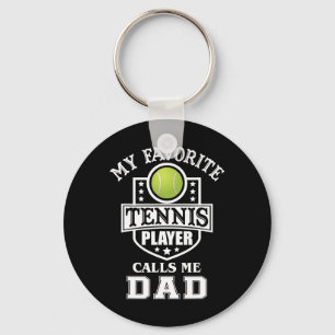 Favorit Tennisspelare Kallar Mig Pappa Matchande F Nyckelring