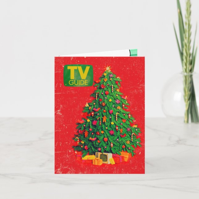 Favorit TV julprogramkort Kort (Framsida)
