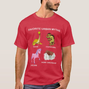 Favorit Urbana Myter Nessie Chupacabra Enhörning g T Shirt