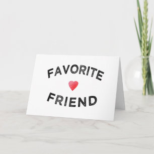 Favorit Vän Röda Hjärtat BFF Födelsedag syster Kort