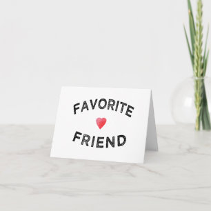 Favorit Vän Röda Hjärtat BFF Födelsedag syster Tack Kort