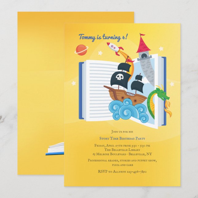 Favoritartikelinbjudan Inbjudningar (Fram/baksida)