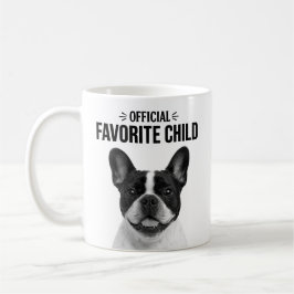 Favoritbarn minimalistisk husdjurporträtt B & Svar Kaffemugg