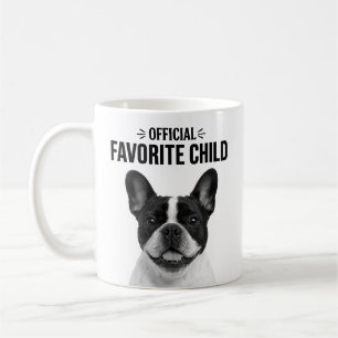 Favoritbarn minimalistisk husdjurporträtt B & Svar Kaffemugg