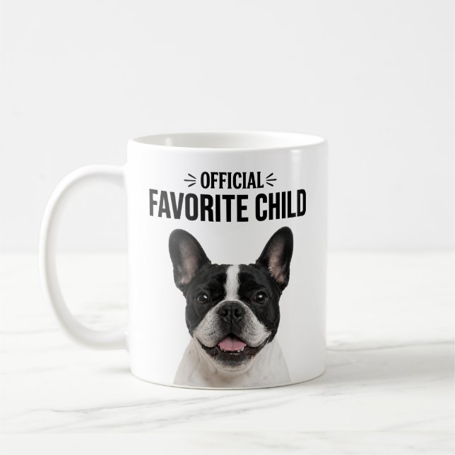 Favoritbarn minimalistisk husdjurporträtt färg kaffemugg (Vänster)