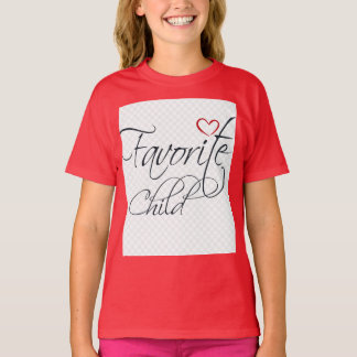 Favoritbarn – Rollig Familjecitat Typografi Des T Shirt