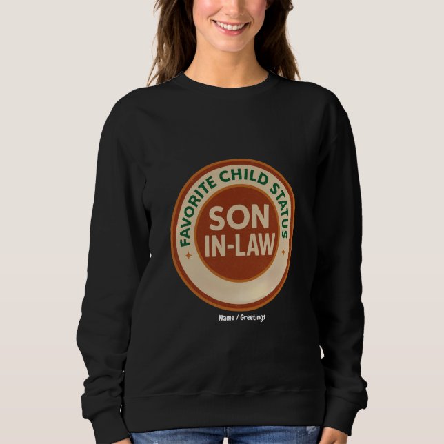 Favoritbarnstatus Svärson Roligt Svärföräldragåva T Shirt (Framsida)