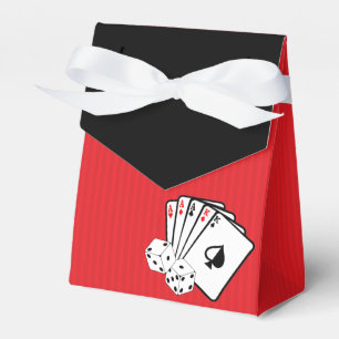 Favoritböcker för Red Casino Poker Party Presentaskar
