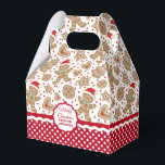 Favoritbox för gratisbröd presentaskar<br><div class="desc">En söt Juldag pepparkaksgubbe mönster dekorerar den här presentlådan. Så söt för att ha passerat julkakor och treat. Anpassa det med ditt namn. Designad för dig av Blackberry Boulevard.</div>