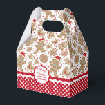 Favoritbox för gratisbröd presentaskar<br><div class="desc">En söt Juldag pepparkaksgubbe mönster dekorerar den här presentlådan. Så söt för att ha passerat julkakor och treat. Anpassa det med ditt namn. Designad för dig av Blackberry Boulevard.</div>