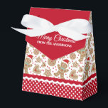 Favoritbox för gratisbröd presentaskar<br><div class="desc">En söt julafton pepparkaksgubbe mönster dekorerar den här presentförmånslådan. Så söt för att ha passerat julkakor och treat. Anpassa det med ditt namn. Designad för dig av Blackberry Boulevard.</div>