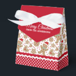 Favoritbox för gratisbröd presentaskar<br><div class="desc">En söt julafton pepparkaksgubbe mönster dekorerar den här presentförmånslådan. Så söt för att ha passerat julkakor och treat. Anpassa det med ditt namn. Designad för dig av Blackberry Boulevard.</div>