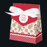 Favoritbox för gratisbröd presentaskar<br><div class="desc">En söt julafton pepparkaksgubbe mönster dekorerar den här presentförmånslådan. Så söt för att ha passerat julkakor och treat. Anpassa det med ditt namn. Designad för dig av Blackberry Boulevard.</div>