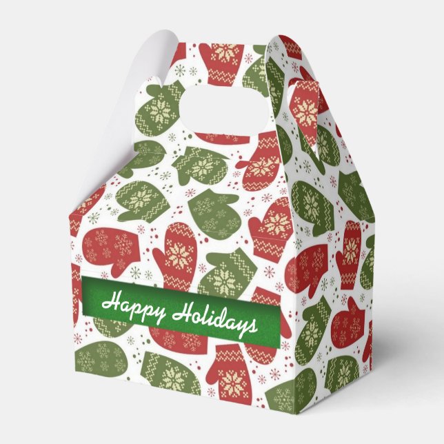 Favoritbox för julfester Mönster Presentaskar (Framsidan Sidan)