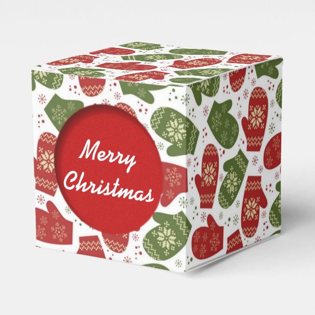 Favoritbox för julmunkar i Mönster Presentaskar (Framsidan Sidan)