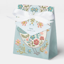 Favoritbox för Little Bird Blue Rosa Flowers Presentaskar