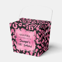 Favoritbox för Rosa Black Leopard-leoparder