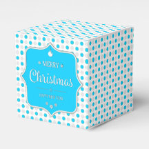 Favoritbox för Silver-Blue-Polka dots
