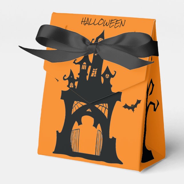 Favoritbox - Halloween Haunted House Presentaskar (Framsidan Sidan)