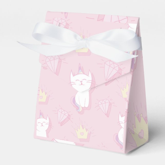 Favoritbox - Kawaii Unicorn Cute Caticorn för K Presentaskar (Framsidan Sidan)