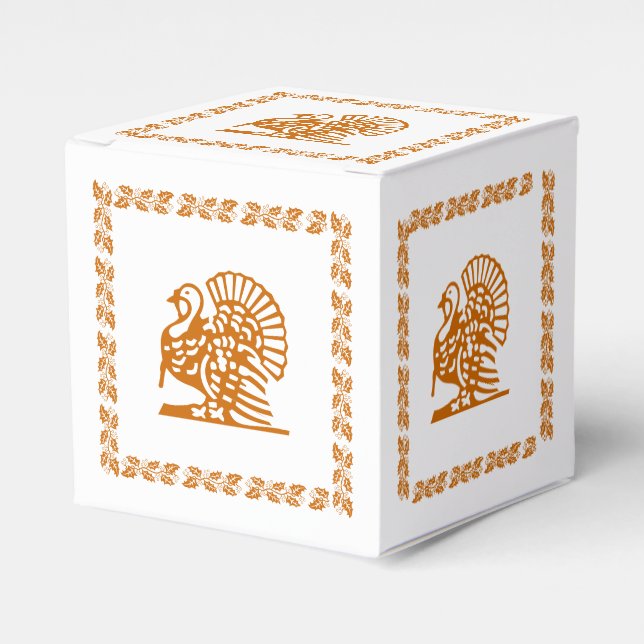 Favoritbox - Turkiet och lädergarland Presentaskar (Framsidan Sidan)