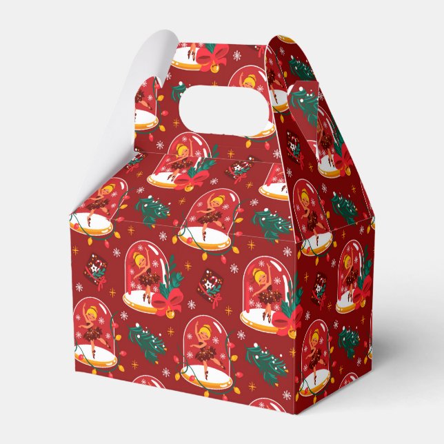 Favoritboxen Snö Globe Ballerina Presentaskar (Framsidan Sidan)