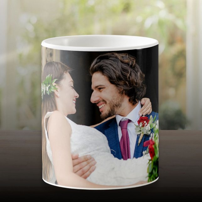 Favoritbröllopsfoto presentminne kaffemugg (Favorite Wedding Photo Favor Keepsake Coffee Mug)