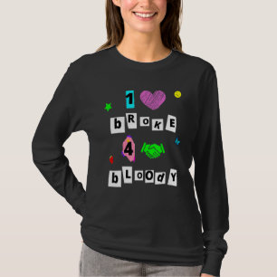 Favoritbrott Ett hjärta Fattigt fyra Händer blod T Shirt