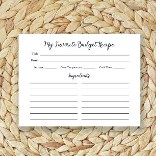 Favoritbudgetrecept   Enkel grundläggande mottagar